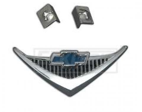 Chevy Horn Cap Emblem, Small Block, 210, 1955-1956