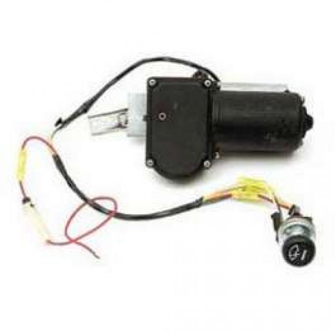 Chevy Electric Wiper Motor, Replacement, With Delay Switch, 1955-1956