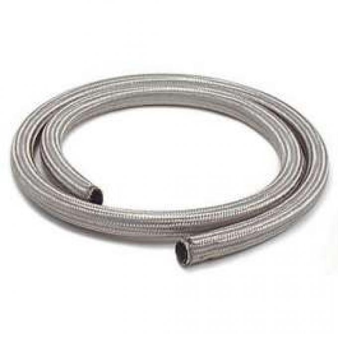 Chevy Heater Hose, Sleeved, Stainless Steel, 5/8 x 6'
