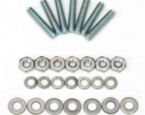 Chevy Hood Bar Stud, Nut & Washer Hardware Kit, 1955