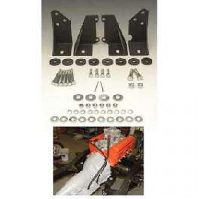 Chevy Turbo Hydra-Matic 200, 350, 400, 700R4 (TH200, 350, 400, 700R4) Installation Bracket Kit, 1955-1957