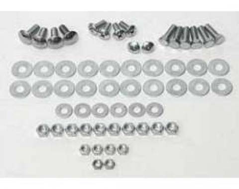 Chevy Bumper Hardware Kit, Front, 1955-1956