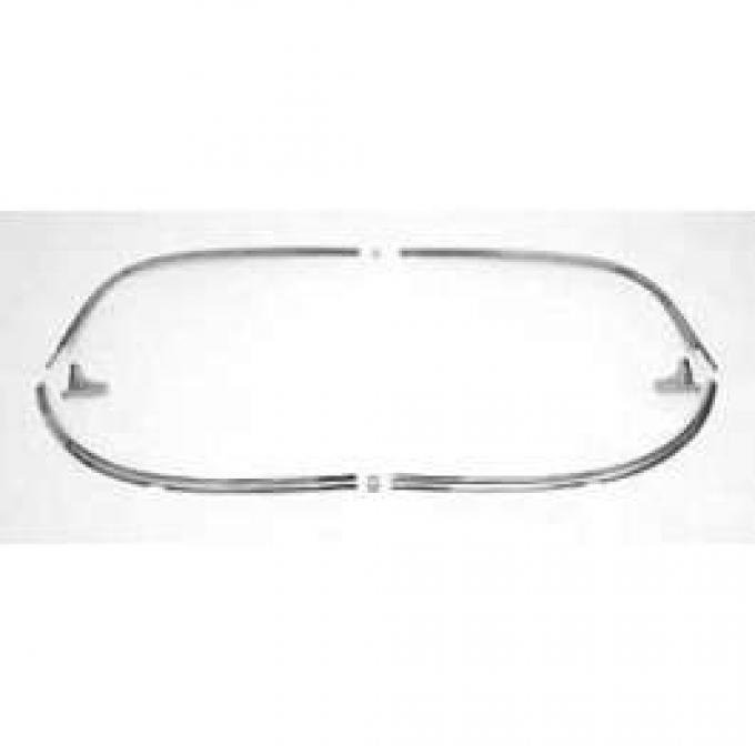 Chevy Windshield Set, Restored, Stainless Steel, Sedan Or Wagon, 1957