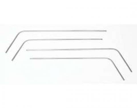 Chevy Interior Door & Side Panel Trim Set, Stainless Steel,210 4-Door Hardtop, 1956