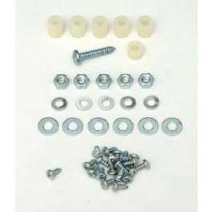 Chevy Heater Box Screws, Washers & Fasteners, Deluxe, 1955-1956