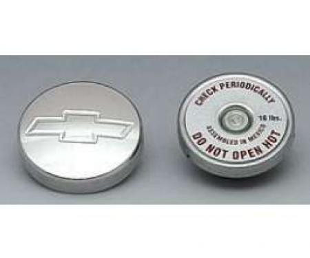 Chevy Bowtie Aluminum Radiator Cap, 1955-1957