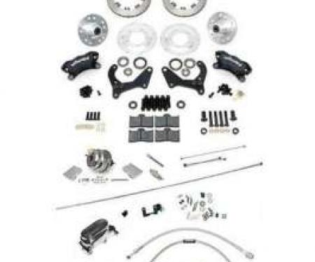 Chevy Disc Brake Kit, Wilwood, Power, Front, With Chrome Booster & Master Cylinder, Complete, 1955