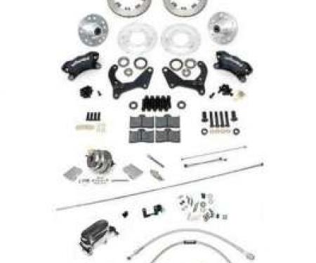 Chevy Disc Brake Kit, Wilwood, Power, Front, With Chrome Booster & Master Cylinder, Complete, 1955