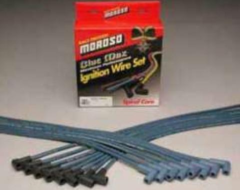 Chevy HEI Blue Spark Plug Wires, Moroso, 1955-1957