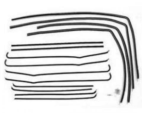 Chevy Window Felt Kit, Bel Air 2-Door Sedan, 1955-1957