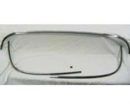 Chevy Stainless Steel Rear Glass Set, 4-Door Hardtop, Restored, 1956-1957