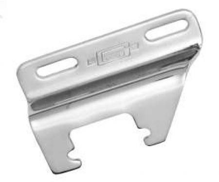 Chevy Alternator Bracket, Chrome, For Headers, Left, 1955-1957