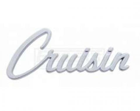 Chevy Cruisin Script Emblem, Chrome, 1955-1957
