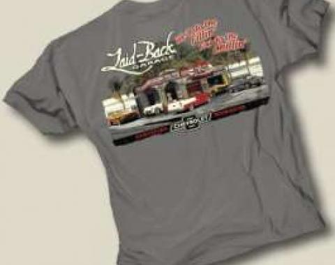 Laid Back Chevy Dream Garage T-Shirt, Grey