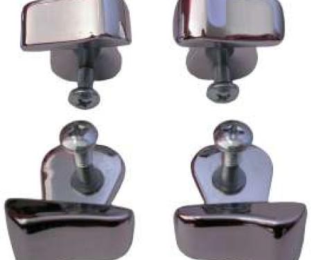 Chevy Door Molding Clip Set, Center Post, 4-Door Sedan, 1956