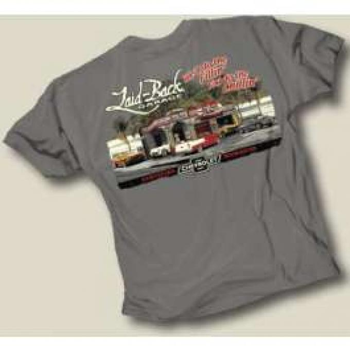 Laid Back Chevy Dream Garage T-Shirt, Grey