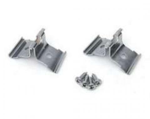 Chevy Corner Fin Molding Clips, Stainless Steel, 1957