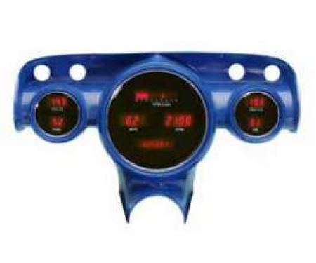 Chevy Dakota Digital Dash Kit, Red, 1957