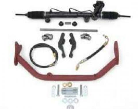 Chevy Rack & Pinion Deluxe Steering Kit, Small Block With ididit Tilt Column & Floor Shift, 1955-1957