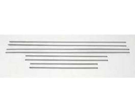 Chevy Interior Door & Side Panel Trim Set, Stainless Steel, Nomad, 1956