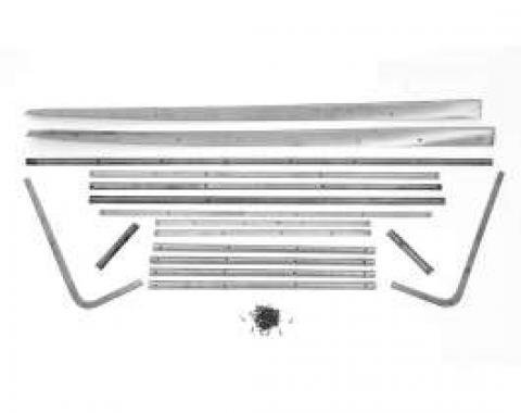 Chevy Cargo Trim, Wagon, Rear, 1955-1957