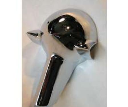 Chevy Center Cap, Horn Ring, Chrome, Bel Air, 1955-1956