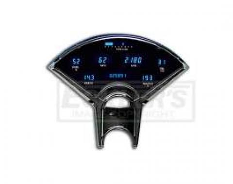 Chevy Dakota Digital Dash Kit, Blue, 1955-1956