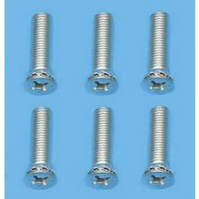 Chevy Door Striker Plate Screw Set, 1955-1957