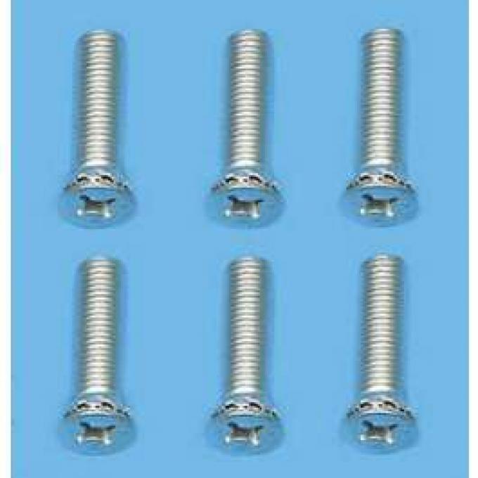 Chevy Door Striker Plate Screw Set, 1955-1957