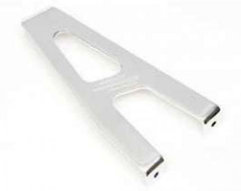 Chevy Hood Latch Vertical Support, Polished Billet Aluminum, 1956