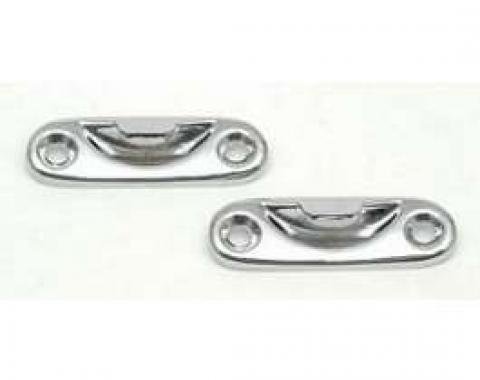 Chevy Convertible Top Latch Handle Striker Plates, 1955-1957