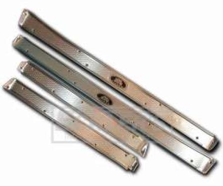 Door Sill Plates, For Four Door Hardtop, 1956-1957