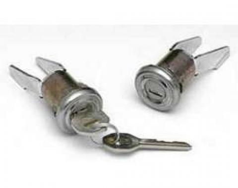 Chevy Door Locks, With Original Style Keys,1955 2-Door Hardtop & Convertible & 1956-1957 2 & 4-Door Sedan