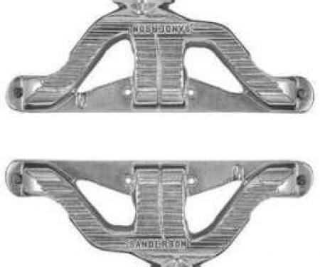 Chevy Sanderson Headers, Cast Iron, Small Block, 1955-1957