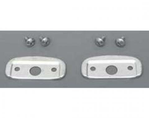Chevy Convertible Top Latch Handle Plates, 1955-1957