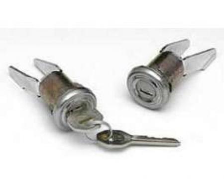 Chevy Door Locks, With Original Style Keys,1955 2-Door Hardtop & Convertible & 1956-1957 2 & 4-Door Sedan