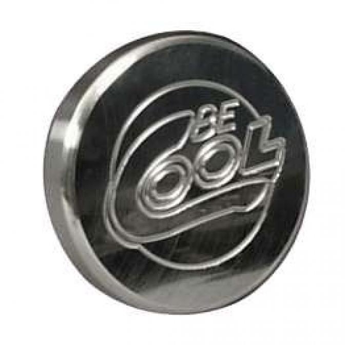 Chevy Radiator Cap, Billet, Round, Polished Finish, Be Cool