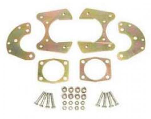 Chevy Rear Disc Brake Bracket Kit, For 9 Ford, With 3/8 T-Bolts, 1955-1957