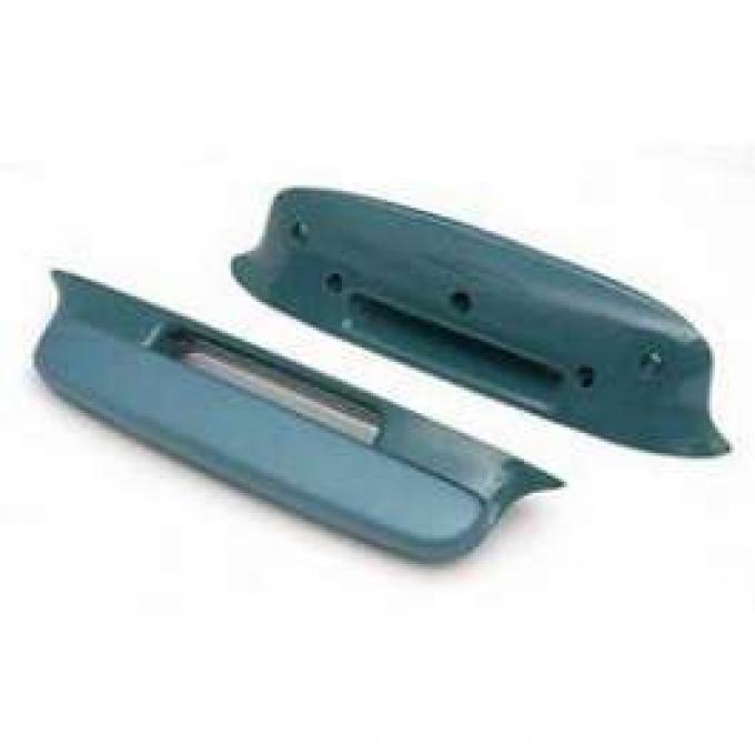 Chevy Door Armrests, Bel Air, Blue, 1957