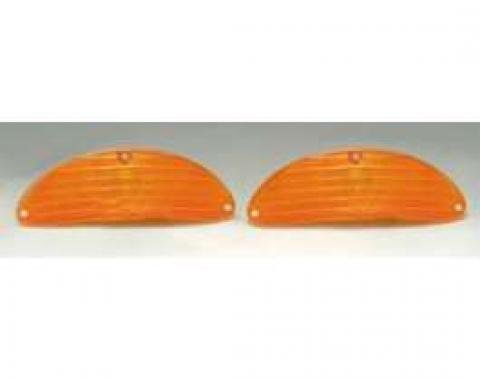 Chevy Parking Light Lenses, Amber, 1955