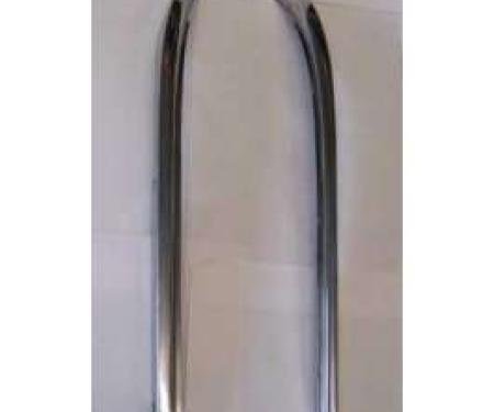 Chevy Windshield Pillar Moldings, Stainless Steel, 2-Door Hardtop, Used, 1955-1957