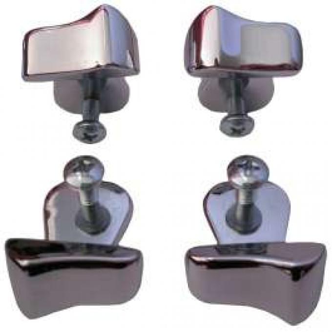 Chevy Door Molding Clip Set, Center Post, 4-Door Sedan, 1956