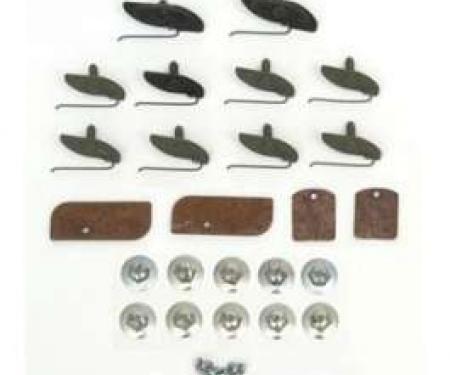 Chevy Door Molding Clip Set, Stainless Steel, Bel Air, 1955