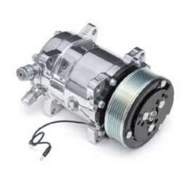 Chevy Air Conditioning Compressor, With Serpentine Drive, Polished ...