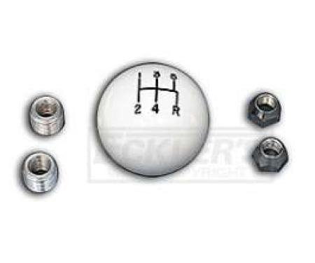 Chevy Shifter Ball, Tremec 5-Speed, White, 1955-1957