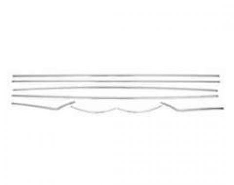 Chevy Interior Door & Side Panel Trim Set, Stainless Steel, Convertible, 1956