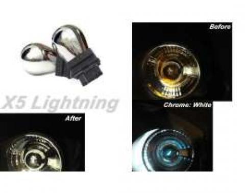 Light Bulbs, 3157, Chrome X5 Lightning White Silver Stealth