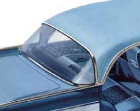 Chevy Rear Glass, Tinted, 4-Door Hardtop, 1956-1957