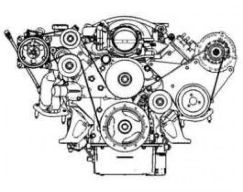 LS Engine Air Conditioning Bracket Kit For Corvette LS Engine, Vintage Air