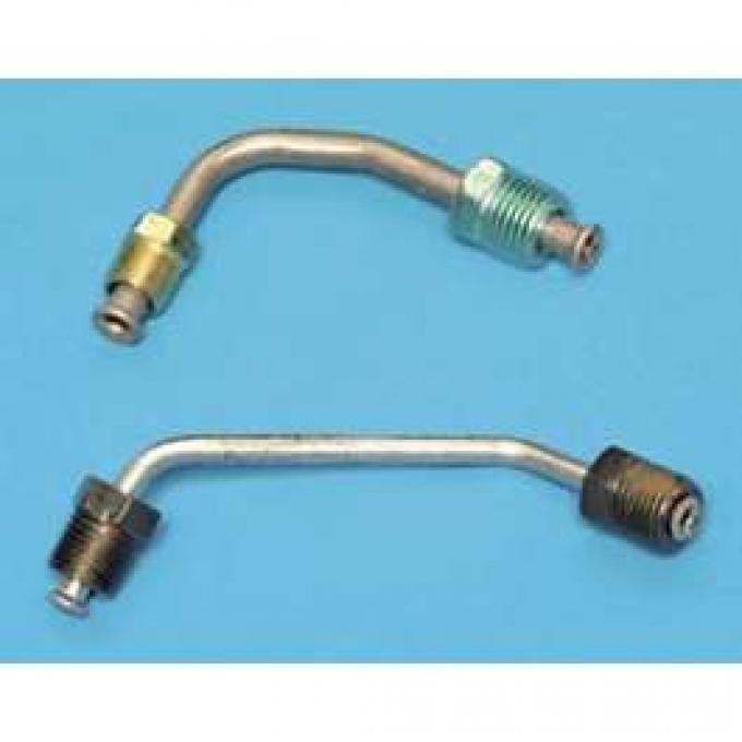 Chevy Brake Lines, Prebent, Front, Stainless Steel, Use With Power Brakes & GM Style Proportioning Valve, 1955-1957